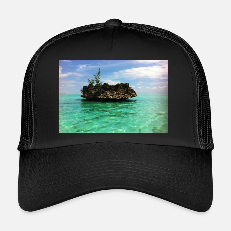 Mauritius Crystal Rock - Trucker Cap - Schwarz/Schwarz
