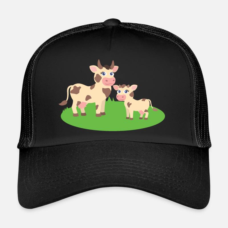 Kuh mit Kalb Trucker Cap