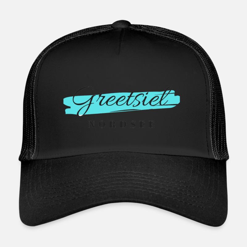 Greetsiel - Trucker Cap - Schwarz/Schwarz