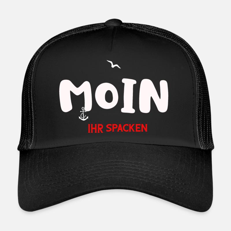 Moin Ihr Spacken Norddeutscher Plattdeuscher Sruch Trucker Cap