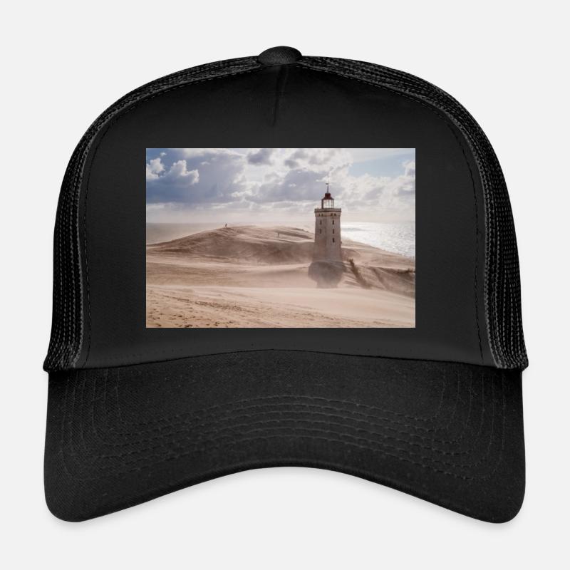 Sandstorm at the lighthouse - Trucker Cap - black/black
