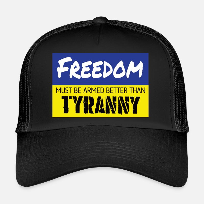 Freedom must be armed better than Tyranny - Trucker Cap - Schwarz/Schwarz