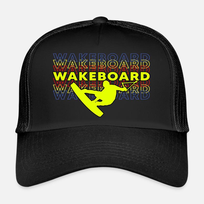 wakeboard wakeboarder-style - Trucker Cap - Schwarz/Schwarz