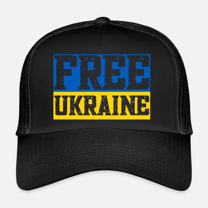Drapeau de l’Ukraine libre Casquette trucker 