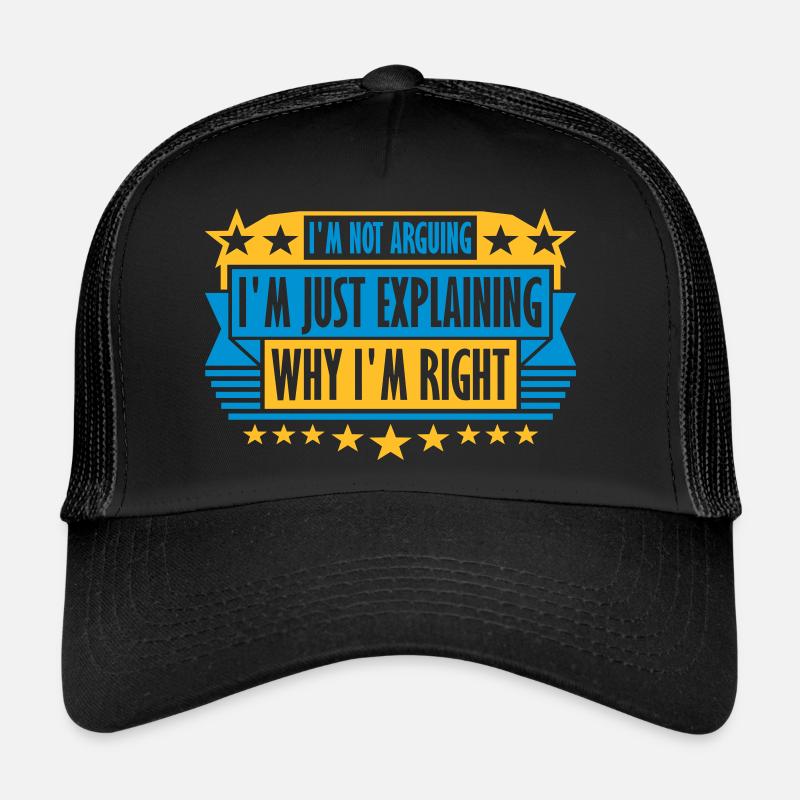 Je ne discute pas Casquette trucker 