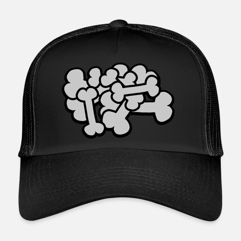 Grande pile d’os comique Casquette trucker 