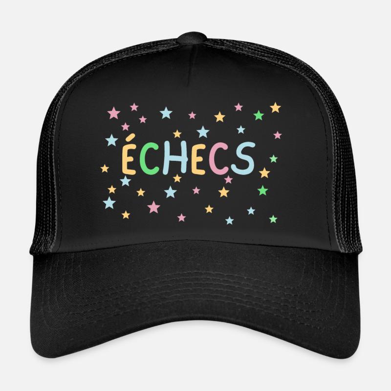 échecs pastel étoiles Casquette trucker 