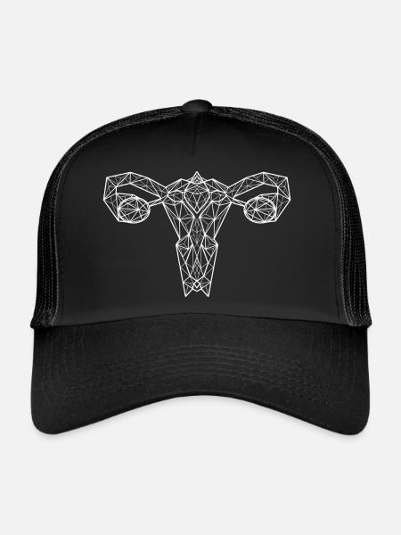 Geo Uti White - Trucker Cap - Schwarz/Schwarz