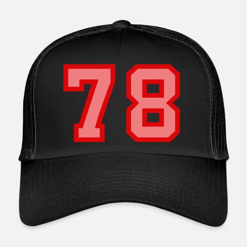 Cool Retro Retrostyle Numéro de maillot numéro de dos Casquette trucker 