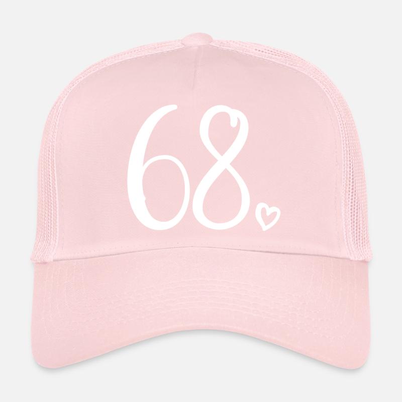 Mignon numéro 68, 68 ans, cadeau de 68e anniversaire Casquette trucker 