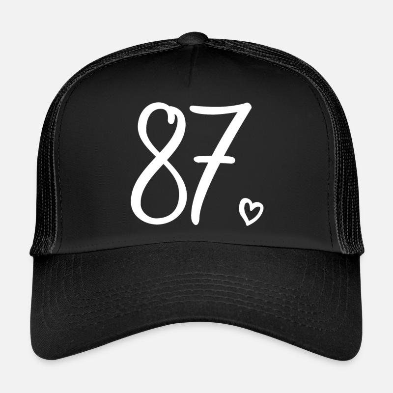 Mignon numéro 87, 87 ans, cadeau de 87e anniversaire Casquette trucker 