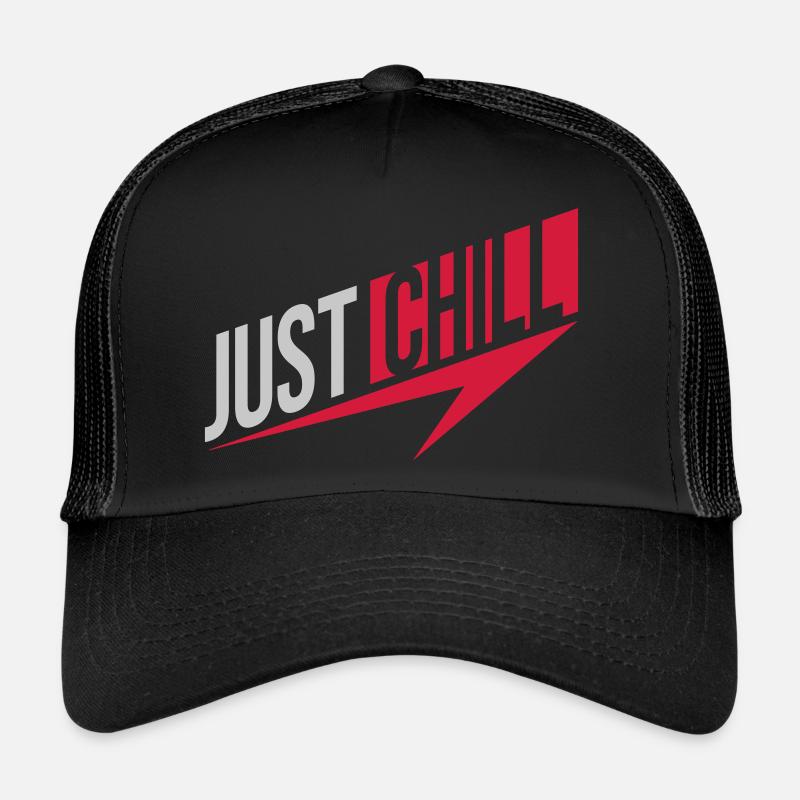 Just Chill Text Logo Casquette trucker 