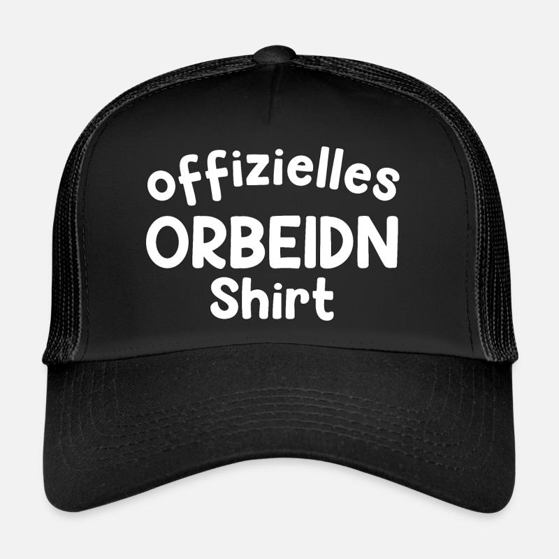 ostdeutsch Ostdeutschland Arbeit Beruf Geschenk - Trucker Cap - Schwarz/Schwarz