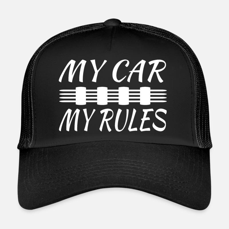 Auto - Trucker Cap - Schwarz/Schwarz