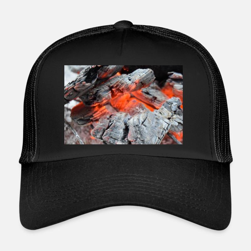 Close up of fire embers - Trucker Cap - black/black