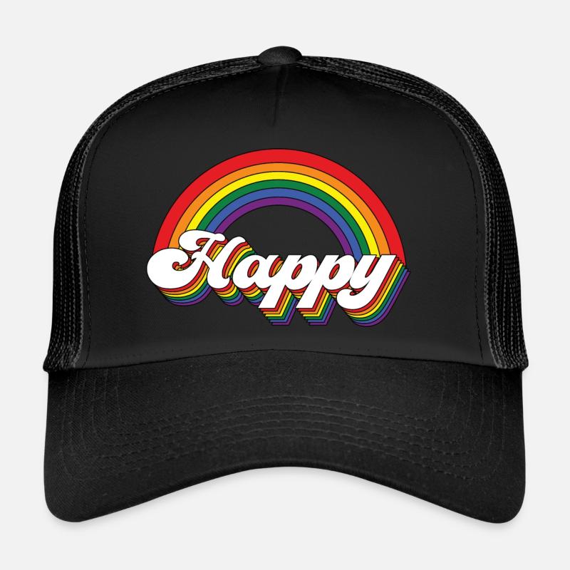 Happy Regenbogen Trucker Cap