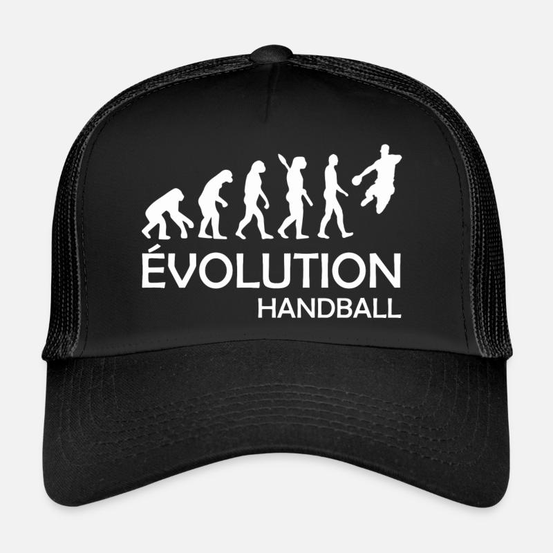 evolution handball - Casquette trucker  - noir/noir