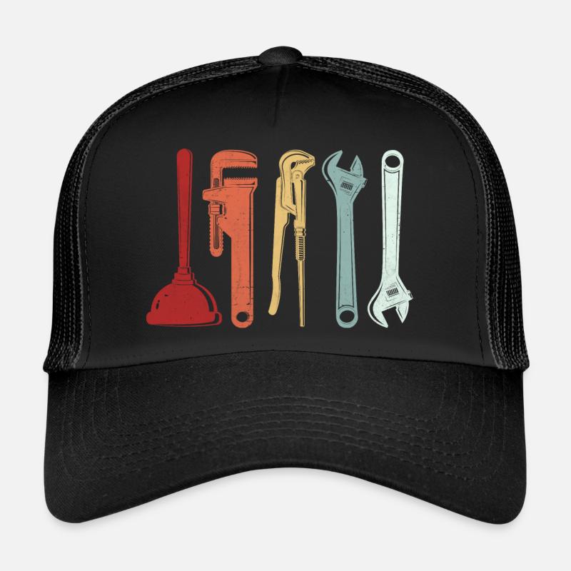 Funny Plumber Master Tool Outfit Trucker Cap