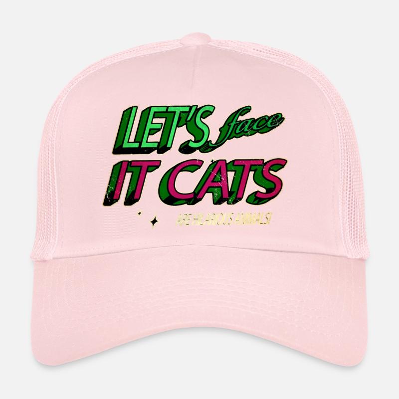 chaton cool aw drôle citation arc-en-ciel chat persan Casquette trucker 