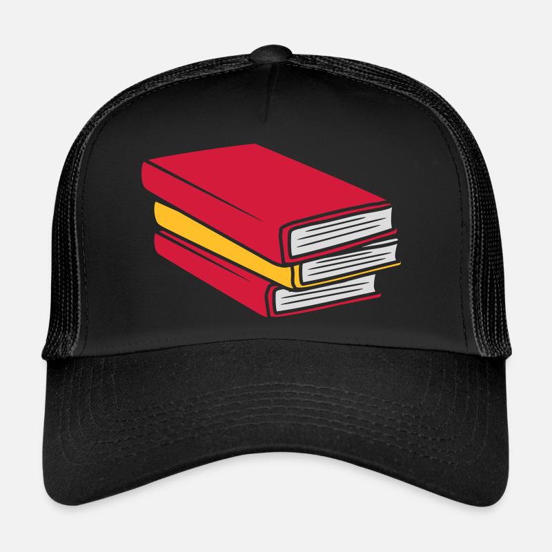 Design gestapelte Bücher Comic Trucker Cap