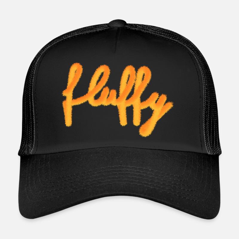 Fluffy - Trucker Cap - Schwarz/Schwarz