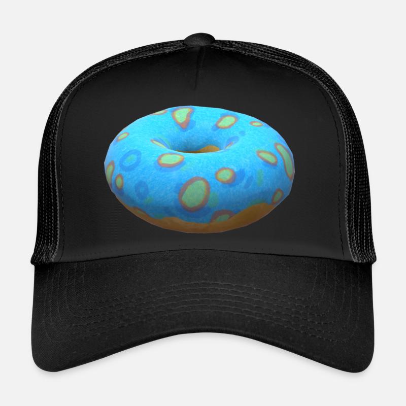 3D Donut - Trucker Cap - black/black