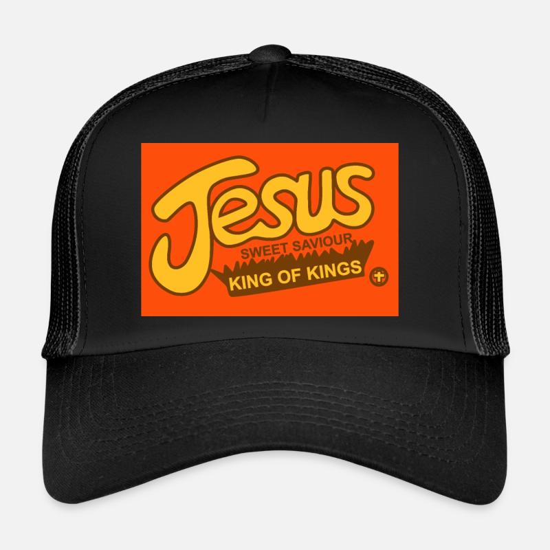 Jesus vögert - Trucker Cap - Schwarz/Schwarz