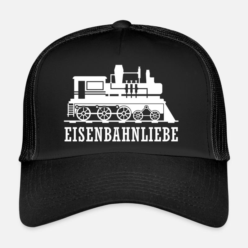 Dampflokomotive Eisenbahnliebe Dampfross Geschenk Trucker Cap