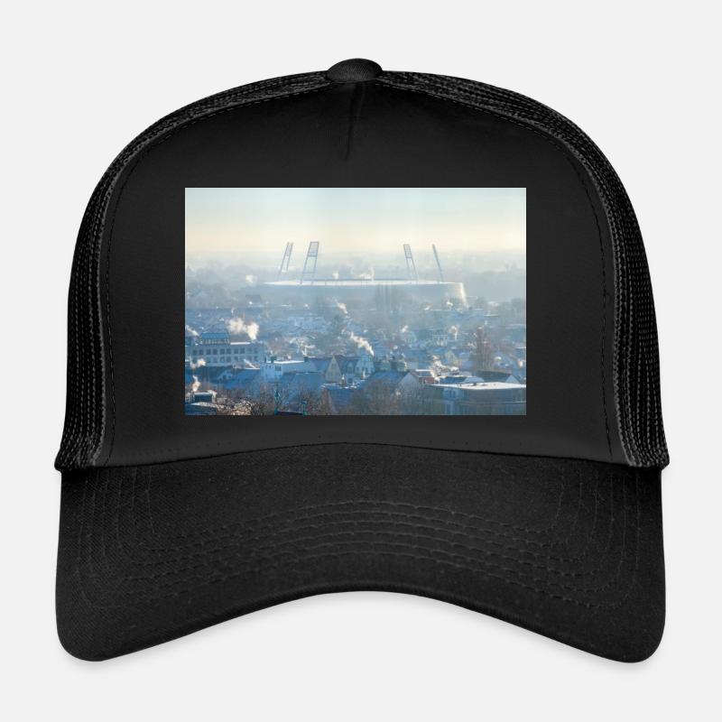 Viertel - Trucker Cap - Schwarz/Schwarz