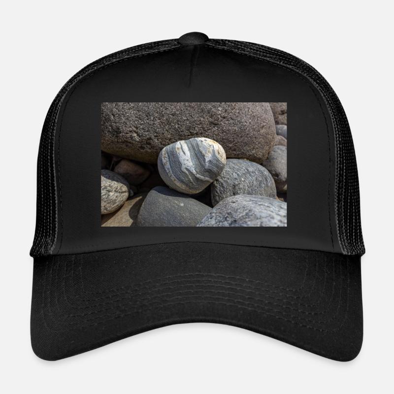 caillou dans les rochers Casquette trucker 