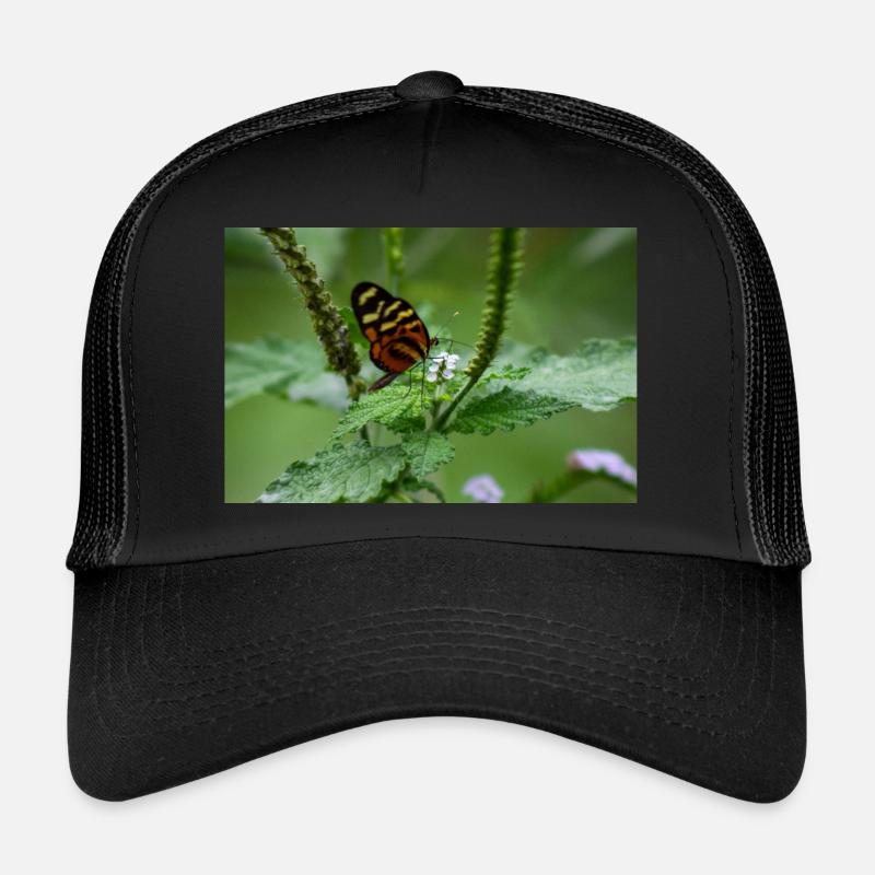 Schmetterling - Trucker Cap - Schwarz/Schwarz