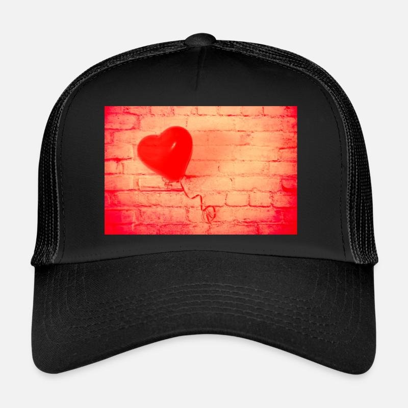 Cœur rouge Casquette trucker 