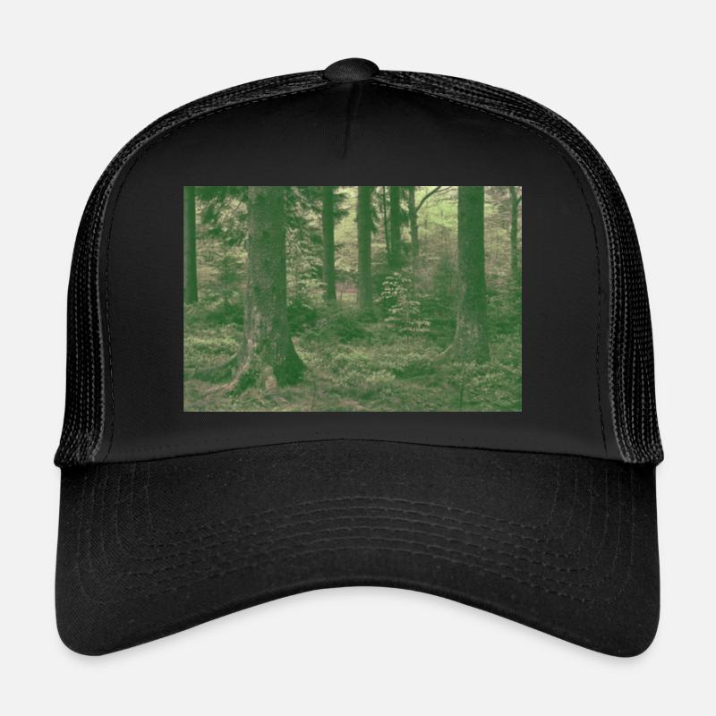 Forêt de rêveurs - Casquette trucker  - noir/noir