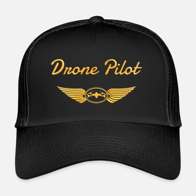 Drone Pilot Drone Flying Drone Pilot - Trucker Cap - black/black