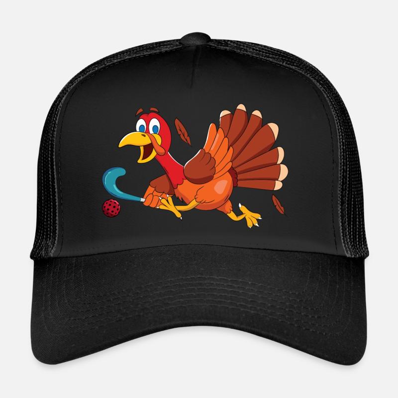 Merci de donner à la dinde marquant des points sportifs hockey sur gazon p Casquette trucker 