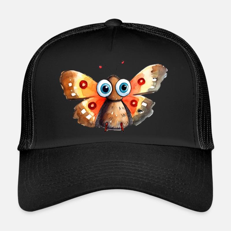 Dessin à l’aquarelle de papillon Casquette trucker 