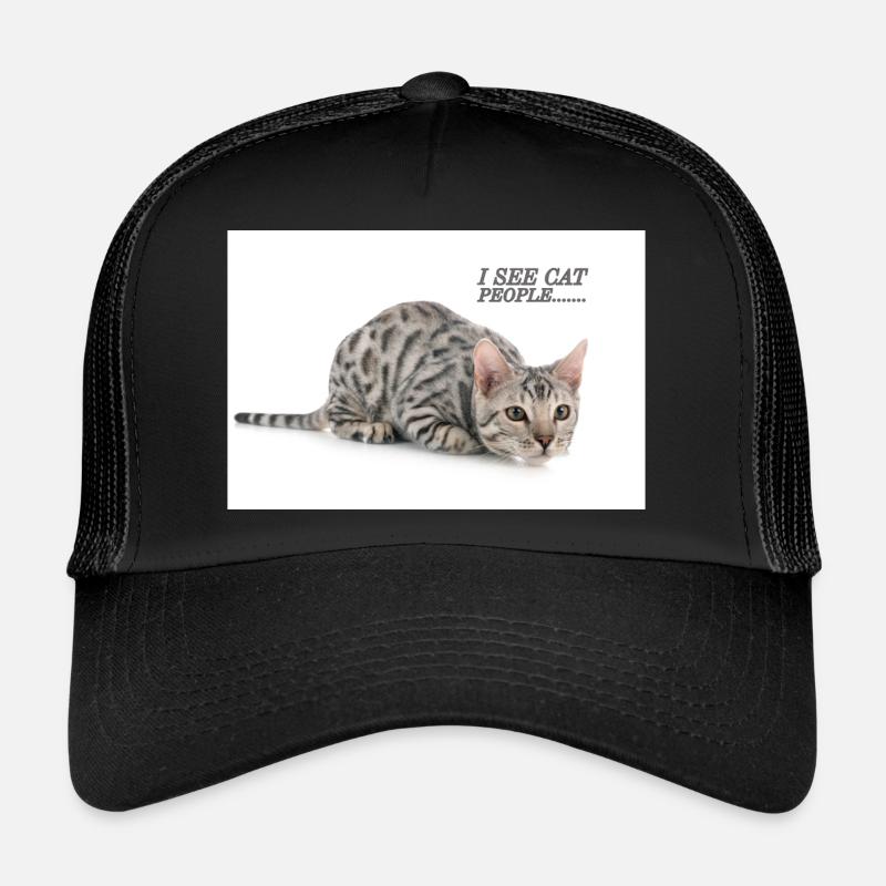 I spy with my kitty eye - Trucker Cap - black/black
