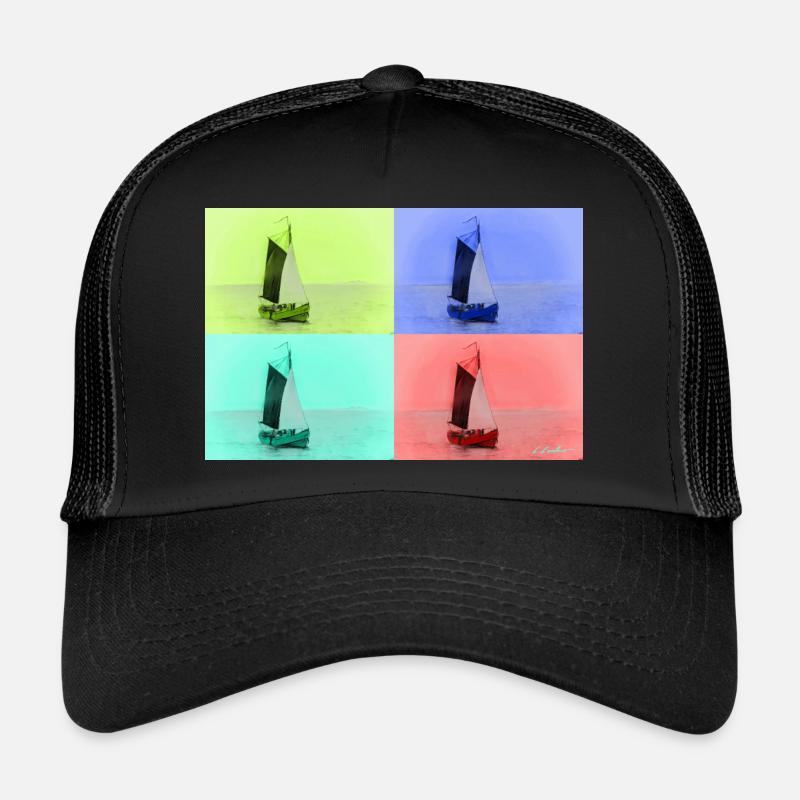 Voilier pop art Casquette trucker 