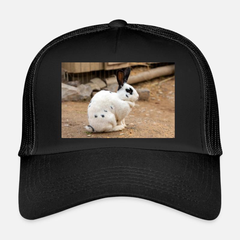 Kaninchen - Trucker Cap - Schwarz/Schwarz