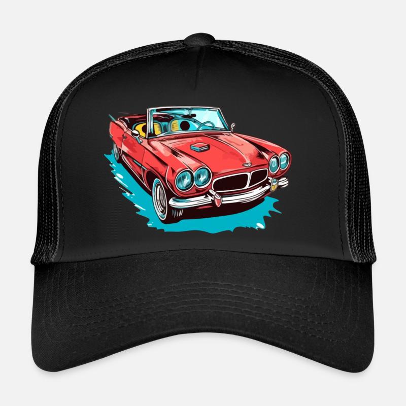 Red convertible Trucker Cap