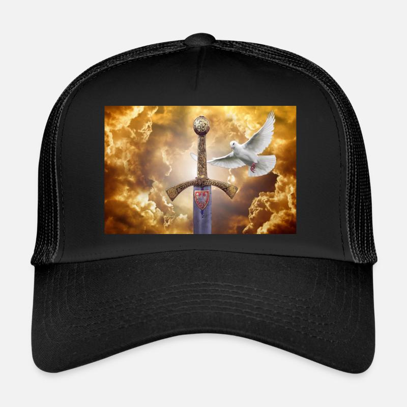 Szczerbiec avec une colombe. Casquette trucker 