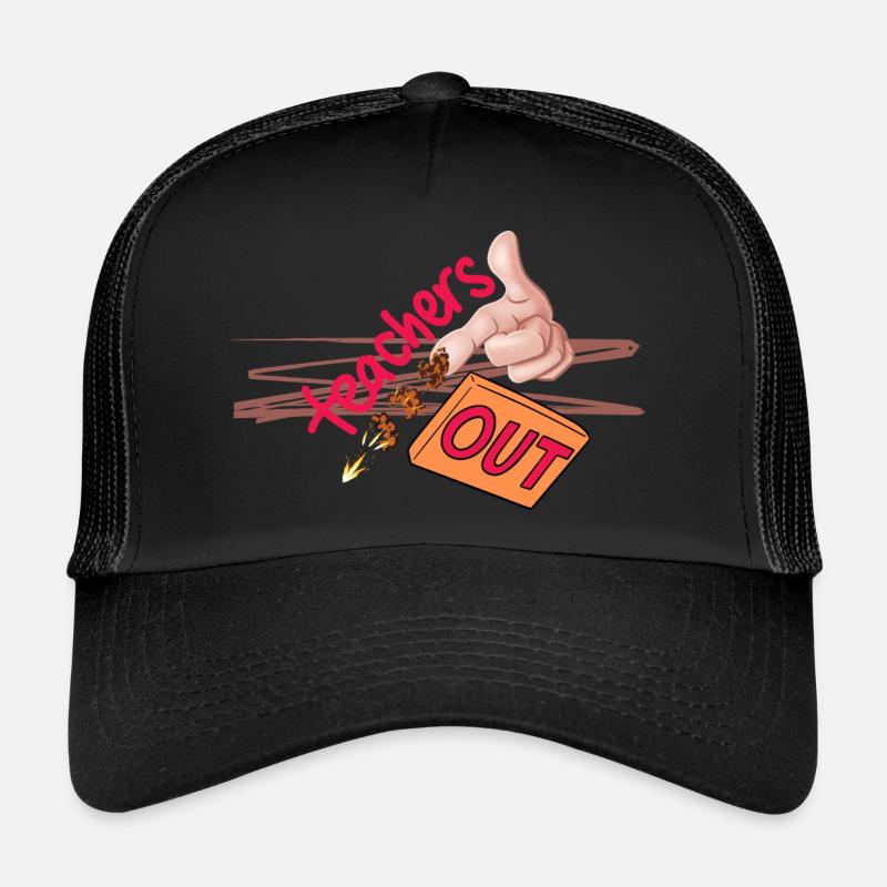 Frère nous sortons des professeurs - Casquette trucker  - noir/noir