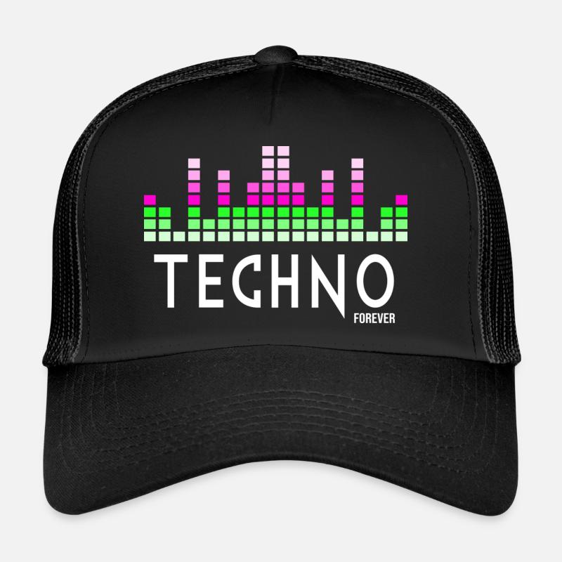 Techno pour toujours Casquette trucker 