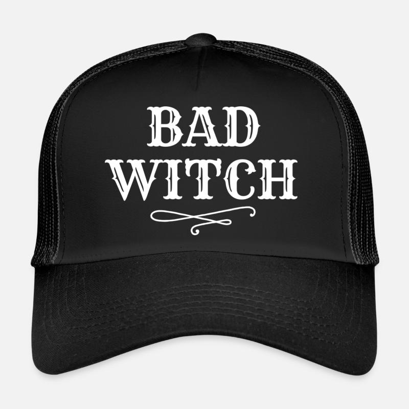 Bad witch - Casquette trucker  - noir/noir
