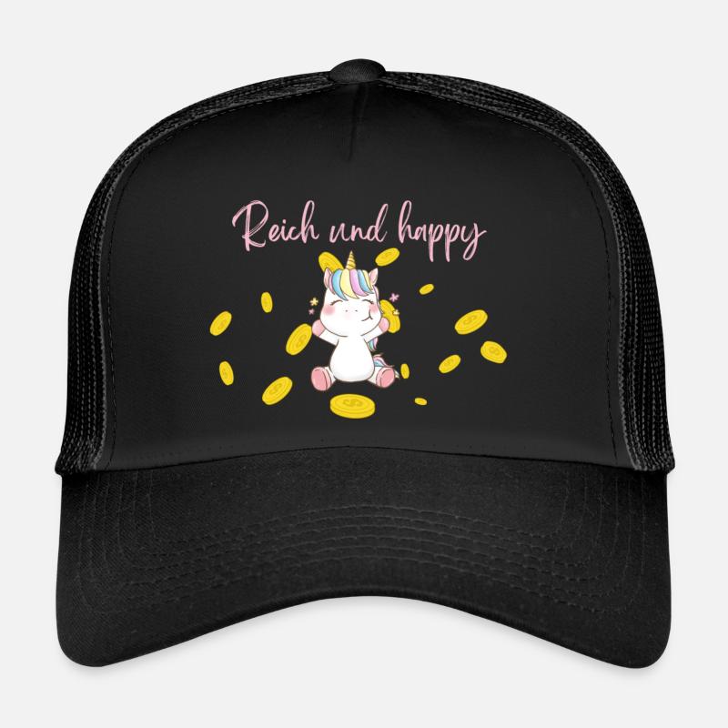 Einhorn reich und glücklich Trucker Cap