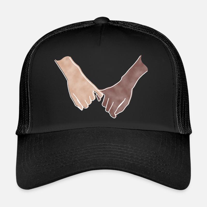 « You and Me », Boho Line Art Design, série « Hands » Casquette trucker 