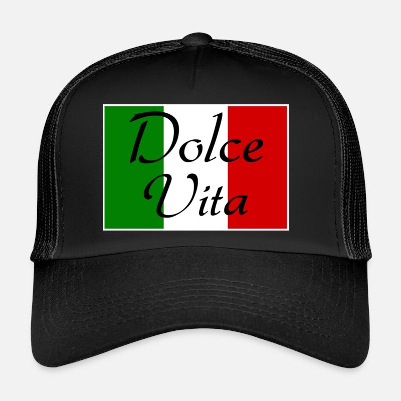 Dolce Vita - Trucker Cap - Schwarz/Schwarz