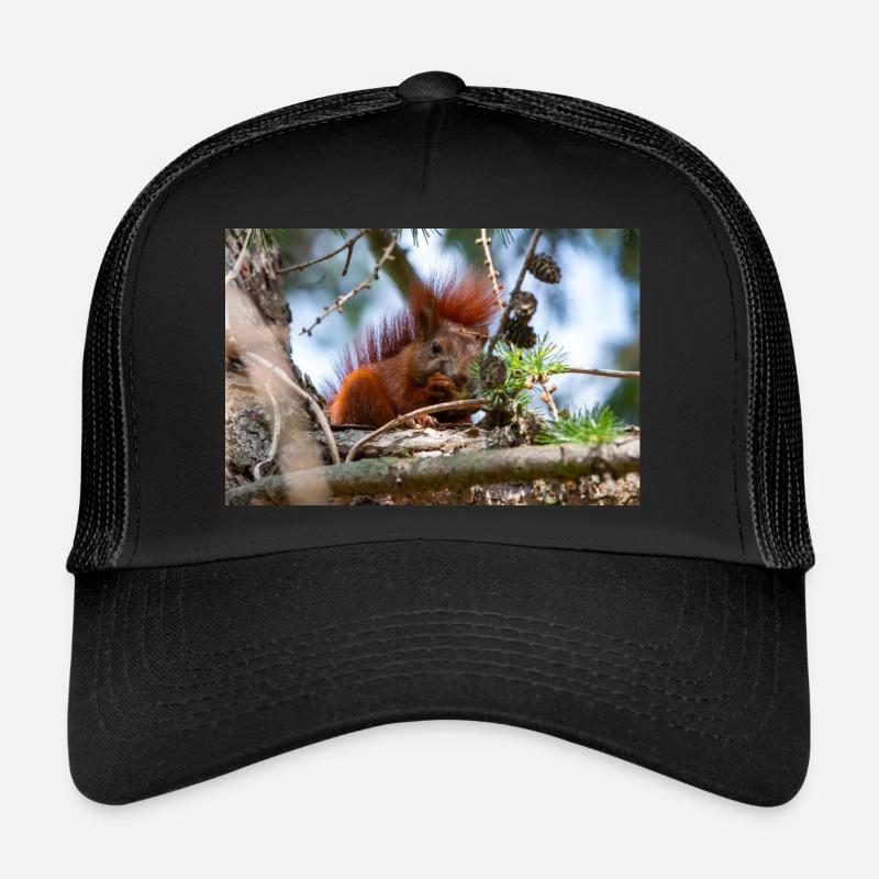 écureuil (en allemand Eichhörnchen) Sciurus Casquette trucker 