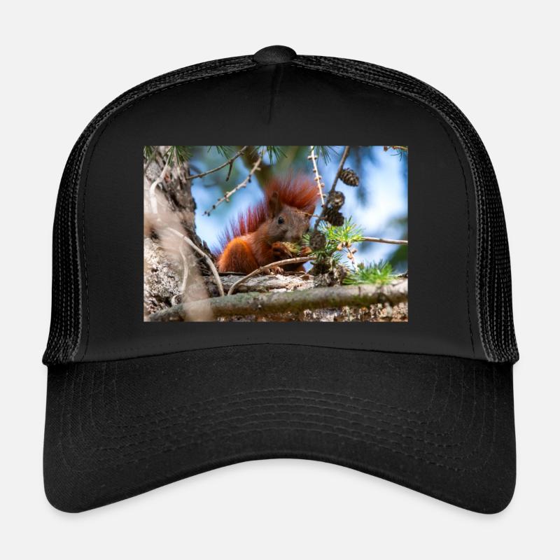 écureuil (en allemand Eichhörnchen) Sciurus Casquette trucker 