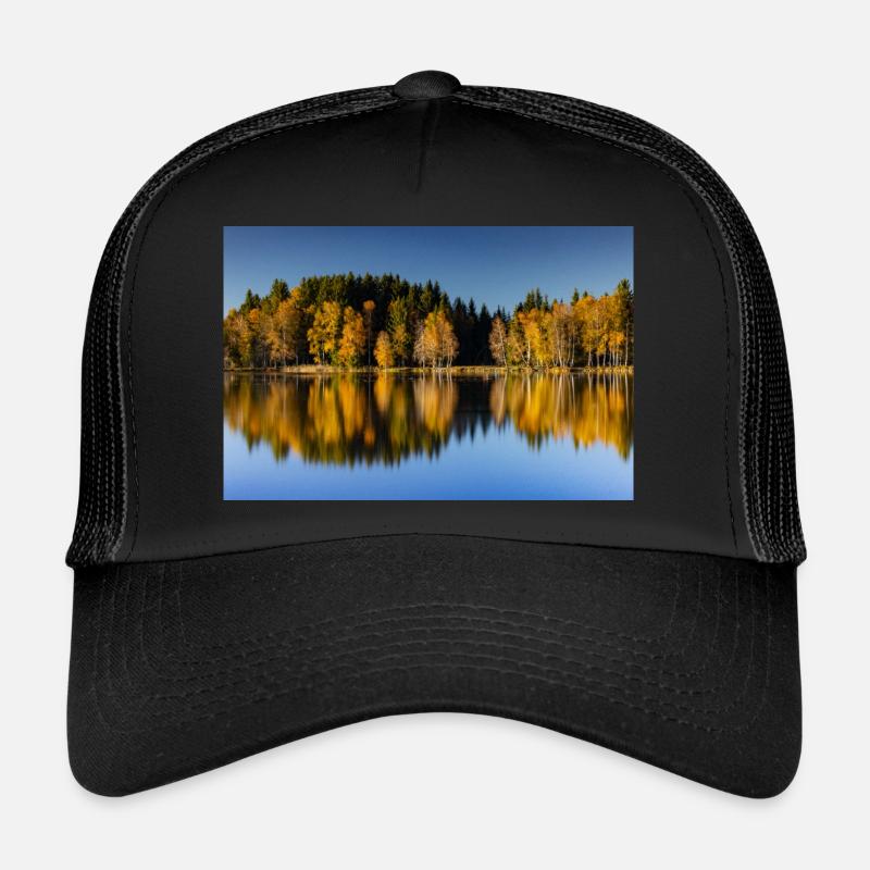 Ambiance automnale au lac de Bad Bayersoier Casquette trucker 